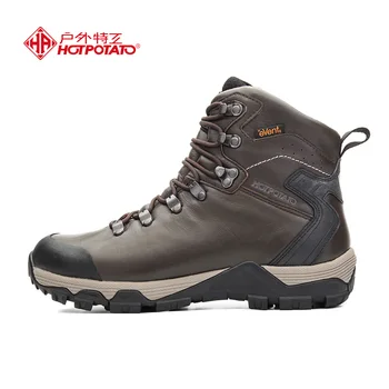 

Waterproof mountaineering shoes men's and women's alpine snow boots leather outdoor cross-country hiking shoes