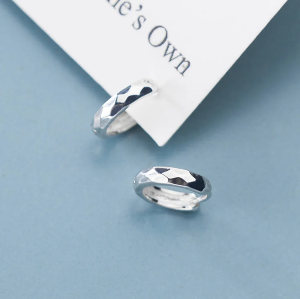 925 пробы серебряные серьги-кольца для женщин A1722 - Окраска металла: Silver