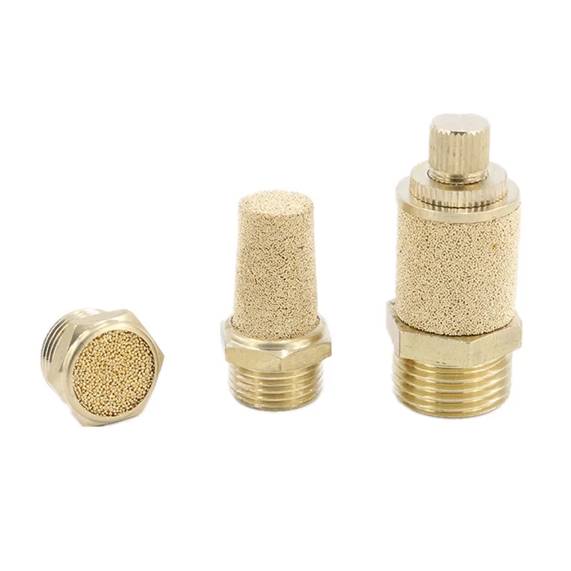 Пневматический латунный для глушителя выхлопного звука BSL M5 1/8 &quot1/4" 3/8 &quot1/2"
