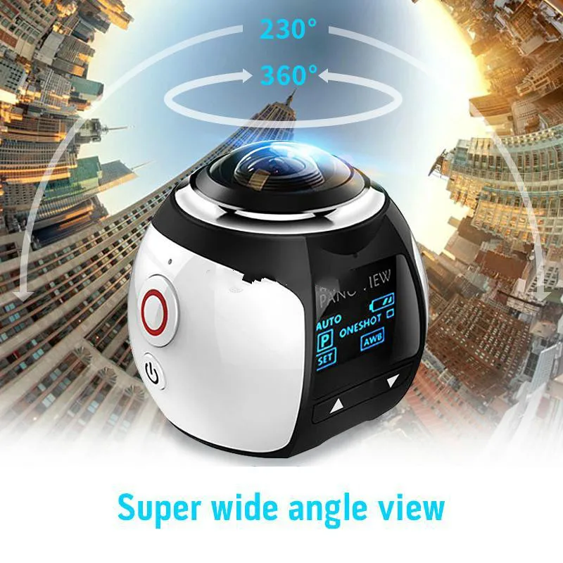  Action Camera Wifi Mini 2448*2448 Ultra HD Mini PanoramaCamera 360Degree Sport Driving VRCamera for