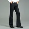Jeans Men Winter Men's Thick Horned Jeans Warm Thicken Plus Velvet Flare Pants Micro Horn Elastic Black Jeans ► Photo 1/6