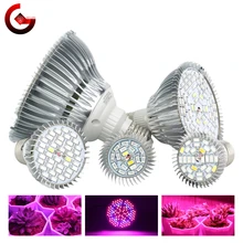 Led crescer espectro completo de luz e27 uv ir led crescendo lâmpada para hidroponia indoor planta luz AC85-265V 110v 220v led crescer lâmpada