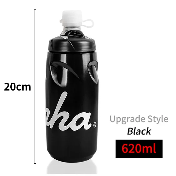 Black 620ml Rapha Спортивная велосипедная бутылка для воды герметичная Ультралегкая ПП бутылка для воды 620/750 мл велосипедная бутылка для воды с замочком - Цвет: Black 620ml