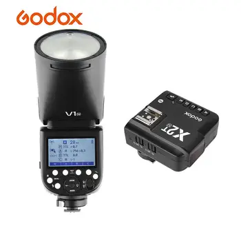 

Godox V1N Camera Flash Speedlite Speedlight Round Head +X2T-N i-TTL Wireless Flash Trigger for Nikon D5300 D750 D850 Z7 Camera