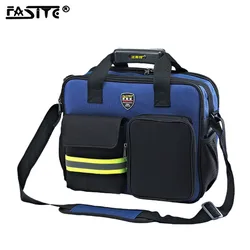 Sac à outils en tissu Oxford, électricien réparation de quincaillerie, organisateur de rangement Portable, boîte grand sac de travail 