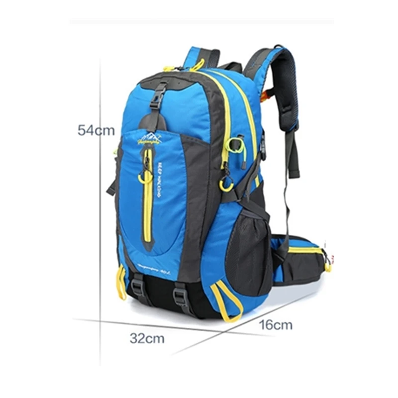 Vilead 40L Waterproof Nylon Outdoor Shoulder Bag Multi-functional Sports Camping Hiking Bag Breathable Men Women Travel Backpack