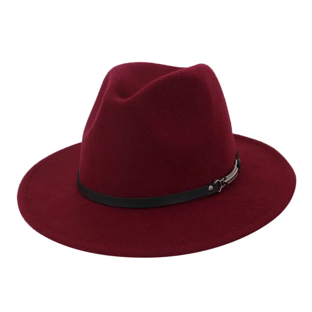 Прямая, новинка, модные мужские фетровые шляпы, женская модная джазовая шляпа на лето и весну, черная шерстяная шапка, Уличная Повседневная шапка
