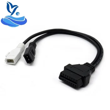 

2x2 OBD OBD2 2P+2P to 16Pin Connector VAG COM Adapter 2P+2P to 16Pin Transfer Connector