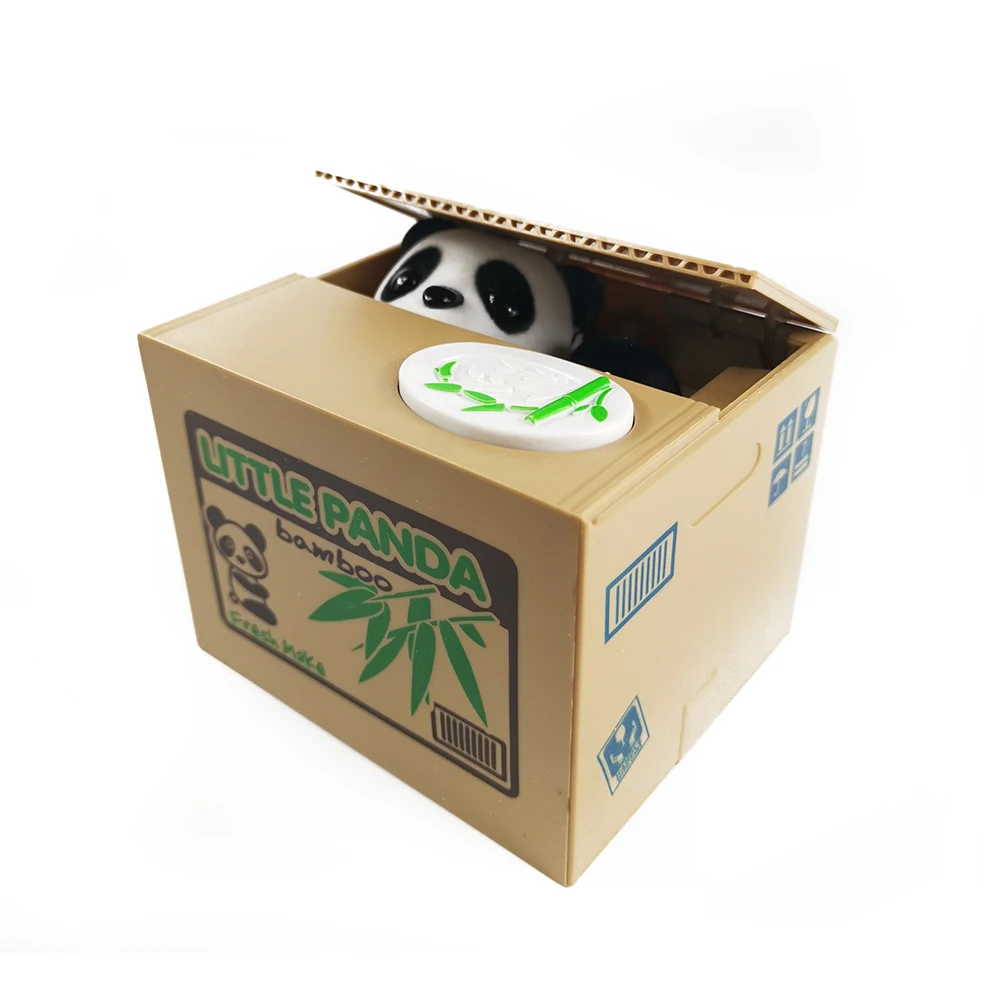 

Cat money bank panda Thief Money boxes toy piggy banks gift kids money boxes Automatic Stole Coin Piggy Bank Money Saving Box