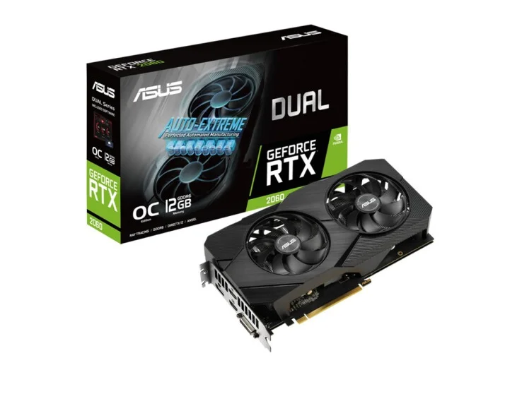 latest graphics card for pc ASUS DUAL-RTX2060-O6G-EVO O12G Video Cards GPU Graphic Card NEW RTX 2060 6GB 12GB gpu computer