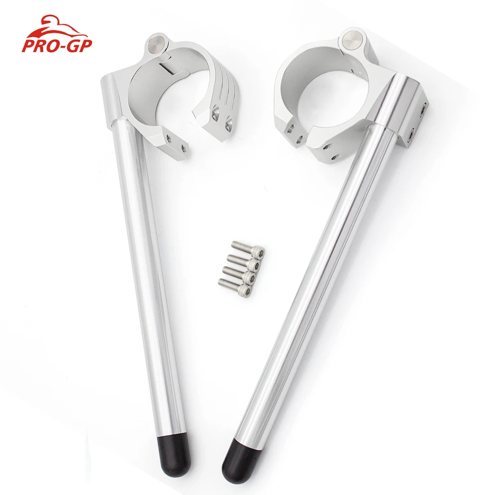 

50mm 54mm 55mm 50/ 54/ 55 MM Motorcycle Aluminum Clip on Fork Split Type No-through Hole Handlebar 7/8"22mm Handle Bar
