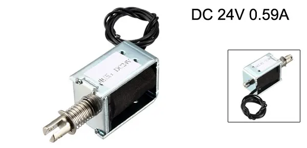 24V 5mm400g 10mm180g Uxcell DC 24 в 10 мм нажимной Тип электромагнит, 5 мм/400 г 10 мм/180 г, открытая рама, линейное движение - Цвет: 24V 5mm400g 10mm180g