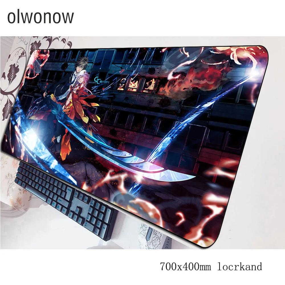 Guilty Crown Коврик Для Мыши Компьютерный коврик с блокировкой края 70x40 см игровой коврик для мыши большой толстый коврик для мыши Клавиатура игры ПК геймер стол