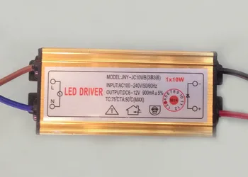 

Free shipping high quality 10W 12V 900mA LED driver power supply 10W LED waterproof power supply