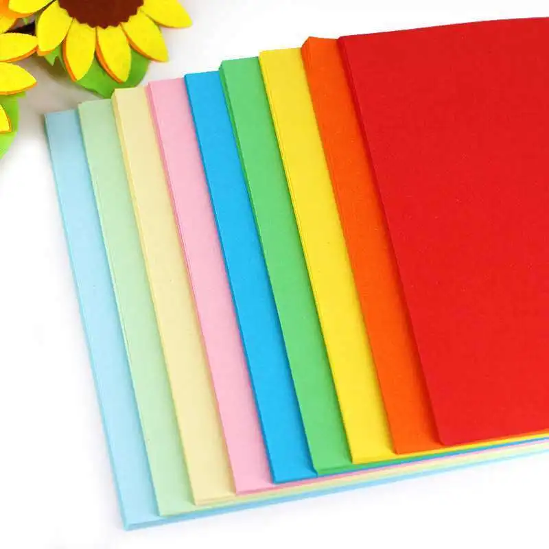 

Log Pulp Color Cardboard 10-color Square Handmade Origami Paper-cut Stationery Multifunctional Paper
