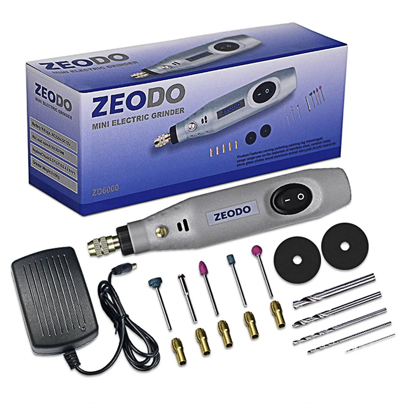 

Mini Electric Grinder Drilling ZD6000 100V-240V Cutting Grinding Polishing Descaling Engraving Micro Machine Drill Accessories