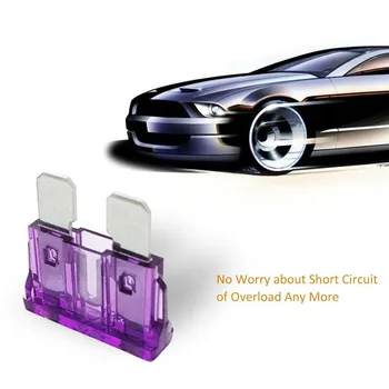 

100Pcs Mini Car Fuses 1.5A 2A 3A 5A 7.5A 10A 20A 25A 30A 35A Amp With Box Clip Assortment Auto Blade Type Fuse Set For Car Truck