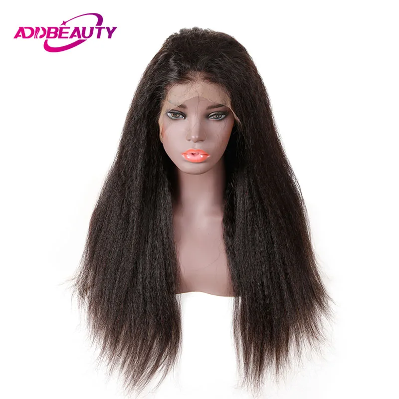 Кудрявые прямые 13x6 Синтетические волосы на кружеве парик для черных Для женщин бразильский Реми человеческие волосы натуральный Цвет предварительно вырезанные 130% 150% 180% Плотность