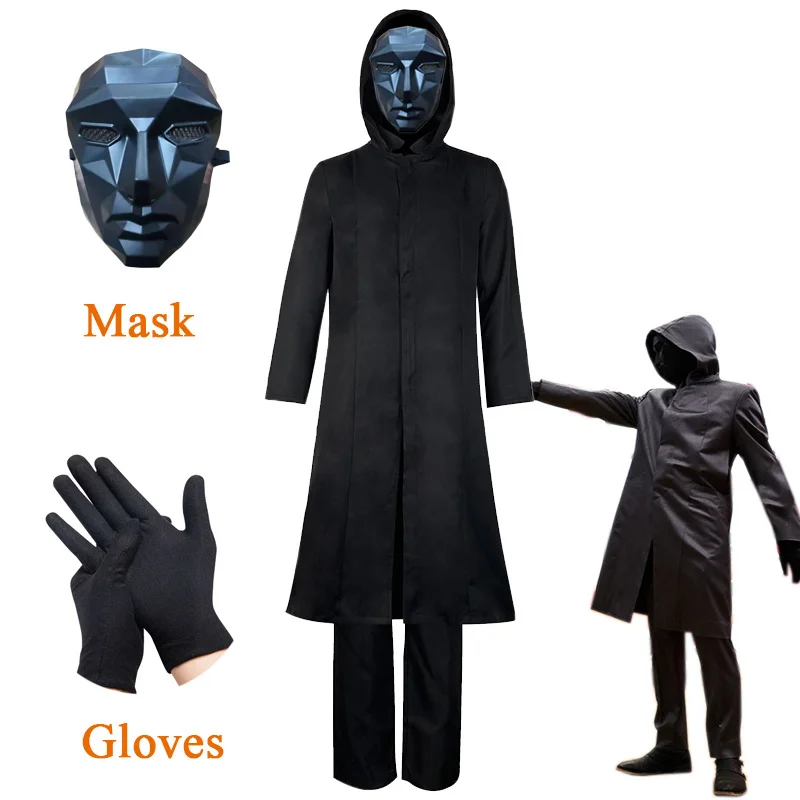 Squid Game Boss Costume Squidgame Villain Front Man Uniform Set Round