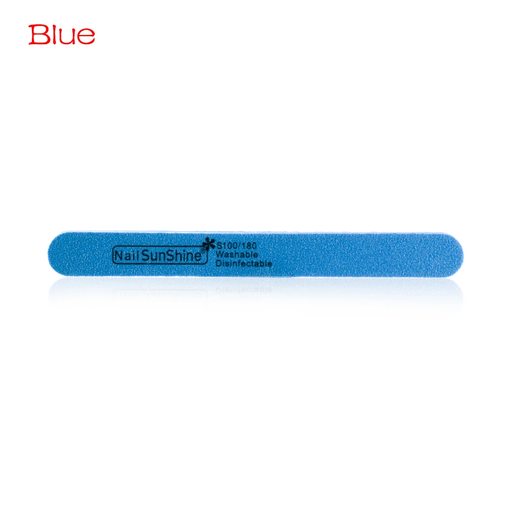 Style 2 Blue 1 шт., 7 цветов, двухсторонняя шлифовальная буферная пилка для ногтей, профессиональная цветная губка, зернистость для дизайна ногтей, педикюр, маникюрные инструменты для ухода за ногтями - Цвет: Style 2 Blue