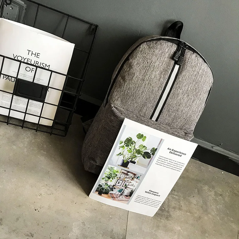 

Business Laptop Backpack Men's USB Charging Canvas Korean-style Student School Bag Large Capacity Outdoor Backpack