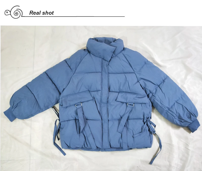 2020 Winter Coat Women Short Style Solid Oversized Womens Jacket Stand Collar Loose Cotton Padded Casual Plus Size Female Parka