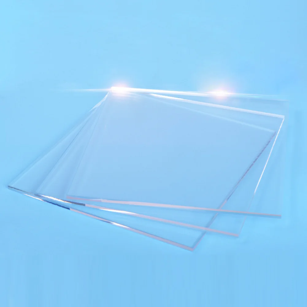 

Embossing Acrylic Plates Durable Useful Transparent Pressure Plate Crafts Supplies Flat Plexiglass Plastic Perfect Cutting 2PCS