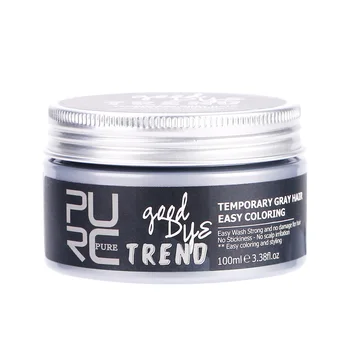 

White Colors Hair Wax Dye Temporary Hair Color Styling Hair Care Moisturzing Healthy Disposable Hair Color Styling Wax Styling