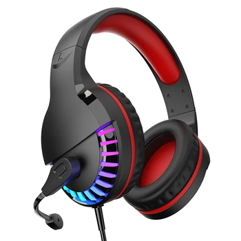 

Professional LED Gaming Headphone Wired Bass Stereo Mic Desktop Laptop Headset for Computer PS4 Desktop Laptop Accessaries