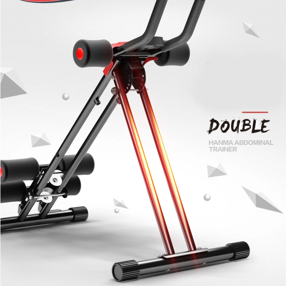 - AB Gliders Trainer Rail Cruncher Abdominal Roller LED Smart Device Lose Weight Machine Home Gym ABS Trainer Fitness Equipment