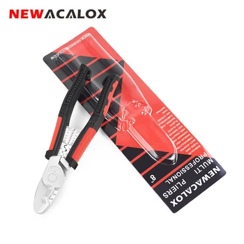 

NEWACALOX 8" Electrician Multi-function Pliers Cable Pliers Wire Cutters Crimping Tool Profession Hand Tool Repair Tool