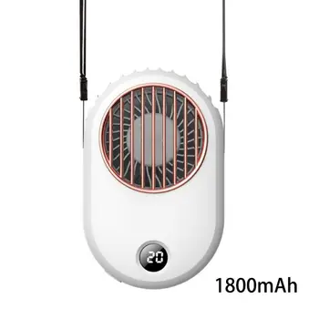 

Neck Hanging Digiyal display Mini Fan Portable ventilador Desktop Smal lHandheld