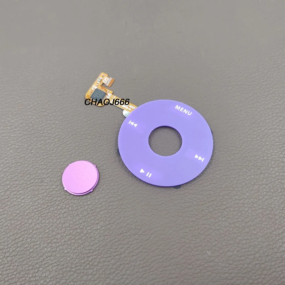 Blue Purple Yellow Colorful Clickwheel Center Select Button for iPod 6th 7th Classic 80GB 120GB 160GB