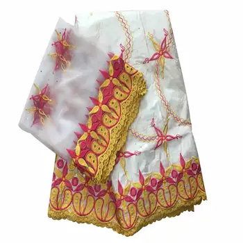 

2020 New arrival african bazin riche fabric with beads cord lace fabric guinea brocade fabric for wedding ! WX20829