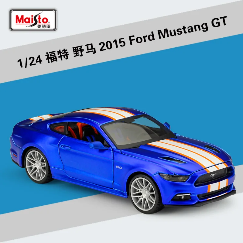Maisto 1:24 Ford Mustang GT модифицированный сплав модель автомобиля коллекция Подарочная игрушка - Цвет: 2015