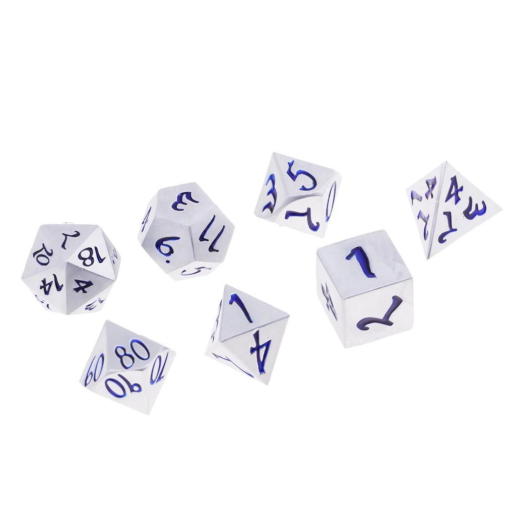 Вечерние шейкеры для игры, многогранные кубики из сплава, D4-D20, 16 мм, подарки