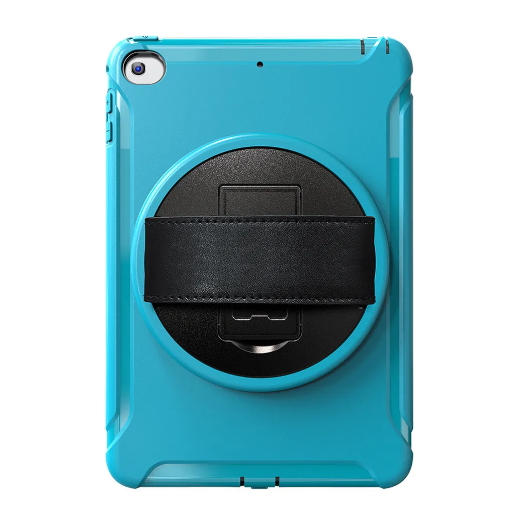 Sky Blue Для iPad Mini 5/Mini 4 7,9 дюймов чехол для планшета тонкий 360 градусов поворотный стол Складная Передняя подставка Прочный жесткий чехол Регулируемая рука - Цвет: Sky Blue