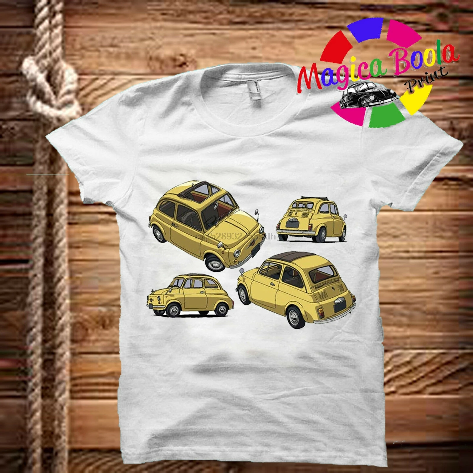 T-shirt Shirt Man Woman Lupin 3 fiat 500 Margot seek not COMICS | Мужская одежда