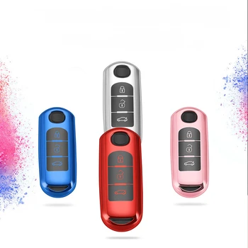 

For Mazda2 3 5 6 CX5 CX7 CX9 Miata MX5 Axela Atenza Full Cover Protector Scratch-resistant New Soft TPU Smart Car Key Case Shell