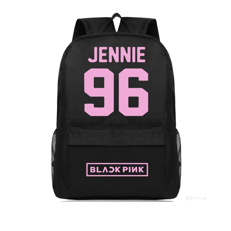 

BLACKPINK JENNIE LISA Rose Women Backpack Mochila Feminina Canvas School Bags for Teenage Girls Rucksacks Shoulder Bag Xmas Gift