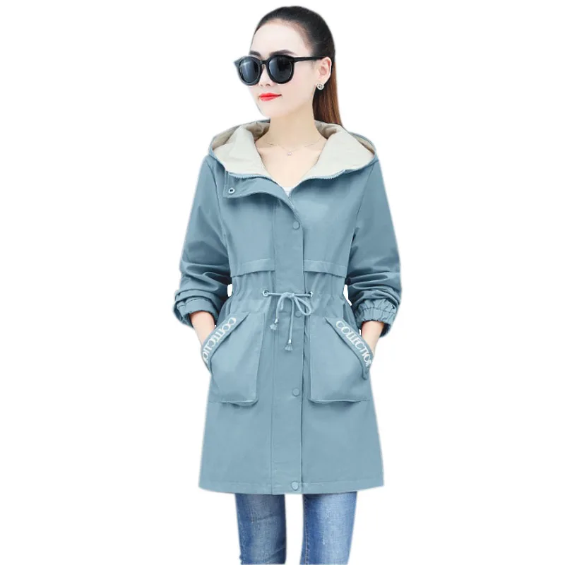 

New Elegant Women Winter Cotton Jacket 2023 Ladies Fashion Hooded Plus Velvet Thick Warm Coats Large Size Female Overcoat OK841