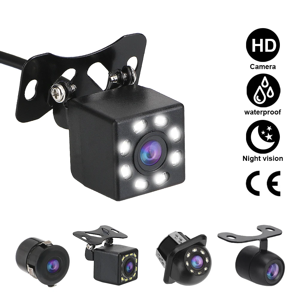 Car Rear View Camera 170° Wide Angle 1280x720 Lens Fisheye Reverse Cameras Infrared Night Vision