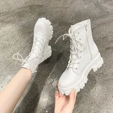 

New Thick-soled Genuine Leather Wome;s Boots Fashion Zipper Convenient Short Boots Autumn Winter Warm Casual Women;s Work Boots