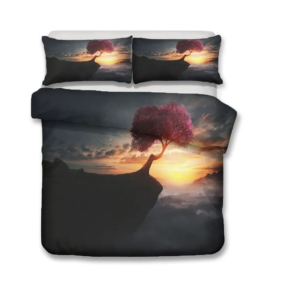 Комплект постельного белья с 3D принтом пододеяльник постельный комплект Осенний