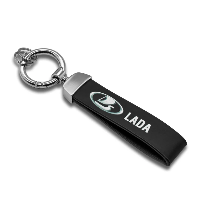 

Braided Leather Keychain Key Chain Ring Car Keyrings for Lada 4X4 vesta granta niva xray vesta android car radio Accessories