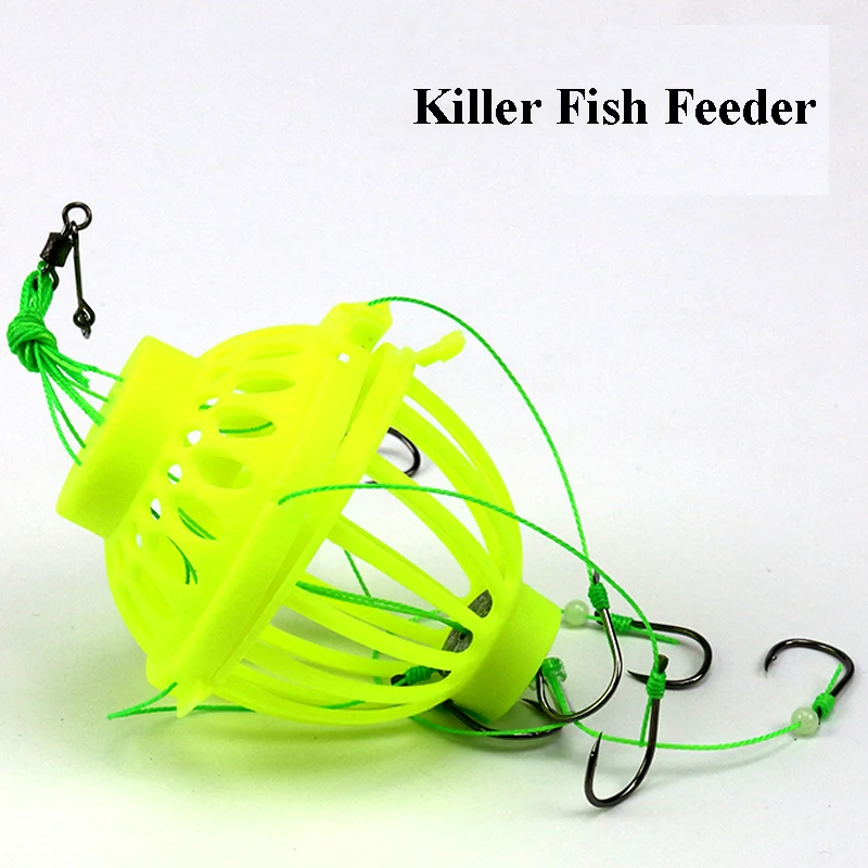 Ami Da Pesca Esplosione In Acciaio Ad Alto Tenore Di Carbonio Durevole Pesca Jig Head Gancio Esplosivo Inossidabile Spinato Fish Feeder Lure Bait Cage