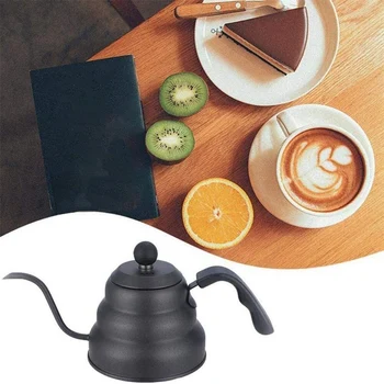 

Retro Coffee Pot Cloud Pot 304 Stainless Steel Hand Made Coffee Pot 950Ml Long Mouth Drip Coffee Maker Size: 32.5 x 14.5cm