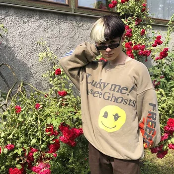 

Kanye Sweatshirts Men Women Hop Hop Streetwear Season 6 Kids See Ghosts Sweatshirt