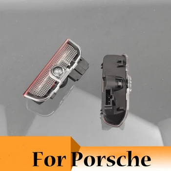 

2 Pieces LED Car Door Light For Porsche Cayenne Boxster Cayman Macan 911 S3 S4 Carrera4 2011 2012 2013 2014 2015 2016 2017 2018