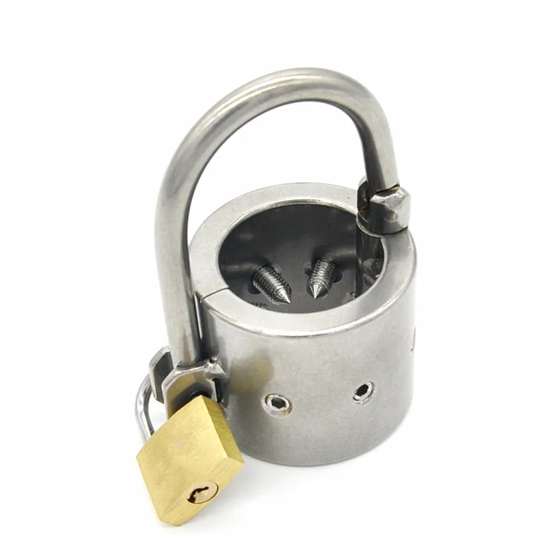 Stainless Steel Spike Cock Ring Ball Stretcher Bondage Torture Scrotum Testicular Pendant Physical Exercise Training XCXA097 | Красота и